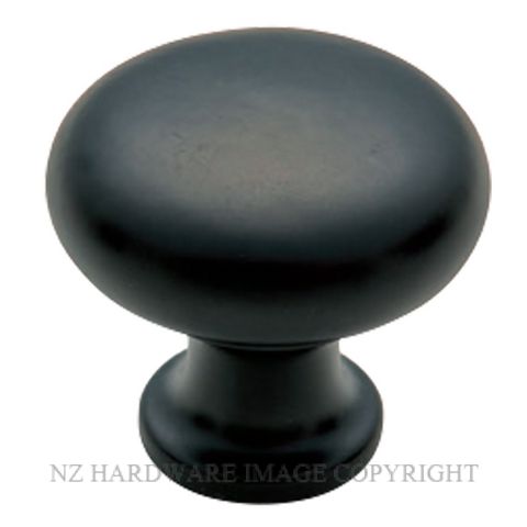 TRADCO 4081 - 4083 IRON CUPBOARD KNOBS MATT BLACK