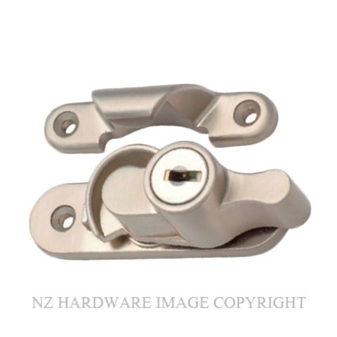 TRADCO 8700 SN SASH FASTENER KEY OPERATED SATIN NICKEL