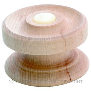 TRADCO TCKSP3 WOODSCREW BUTTON KNOB 54MM PINE