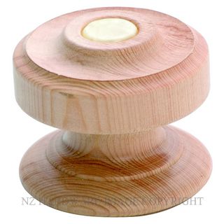 TRADCO TCKSP4 WOODSCREW BUTTON KNOB 40MM PINE