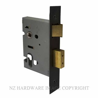 WINDSOR 1115 BLK 57MM EURO MORTICE LOCK MATT BLACK