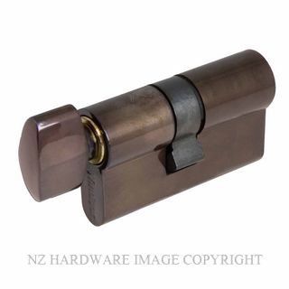 WINDSOR 1122 AB 60MM EURO CYLINDER - KEY/SNIB ANTIQUE BRONZE