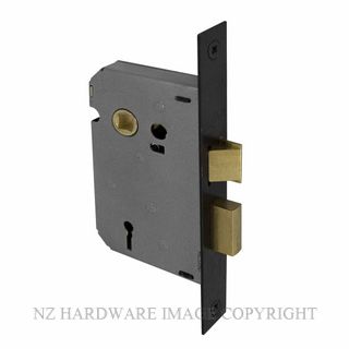WINDSOR 1108 BLK 57MM 3 LEVER MORTICE LOCK (78MM CASE) MATT BLACK
