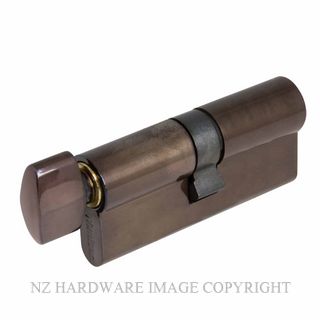 WINDSOR 1148 AB 70MM 5 PIN EURO CYLINDER KEY/SNIB ANTIQUE BRONZE