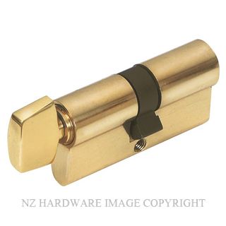 WINDSOR 1148 PB 70MM 5 PIN EURO CYLINDER KEY/SNIB POLISHED BRASS