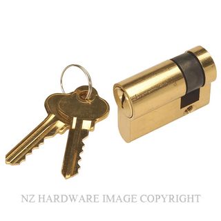 WINDSOR 1133 PB 30MM EURO SINGLE CYLINDER - KEY POLISHED BRASS