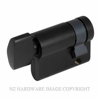 WINDSOR 1134 BLK 30MM EURO SINGLE CYLINDER - SNIB BLACK