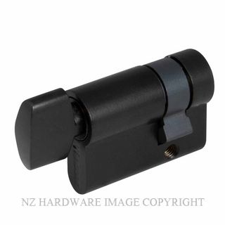 WINDSOR 1200 BLK EURO SINGLE CYLINDER TURN 35MM MATT BLACK