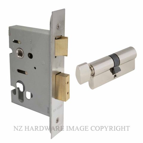 WINDSOR 1170 BN LOCK KIT - EURO 57MM (1115+1148) BRUSHED NICKEL