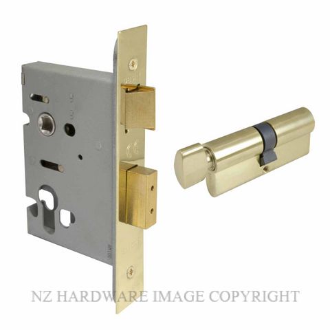 WINDSOR 1170 PB LOCK KIT - EURO 57MM (1115+1148) POLISHED BRASS