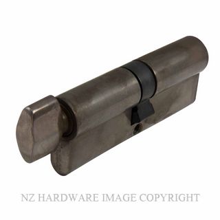 WINDSOR 1223 NB 80MM EURO CYLINDER - KEY/TURN NATURAL BRONZE