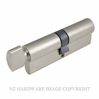 WINDSOR 1223 BN 80MM EURO CYLINDER - KEY/TURN BRUSHED NICKEL