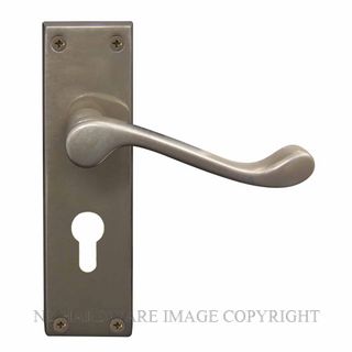 WINDSOR 3006-E48 NB VICTORIAN LEVER LOCK - EURO 48MM NATURAL BRONZE