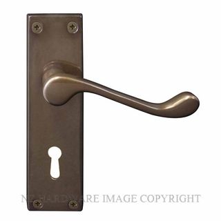 WINDSOR 3006L AB VICTORIAN LEVER LOCK ANTIQUE BRONZE