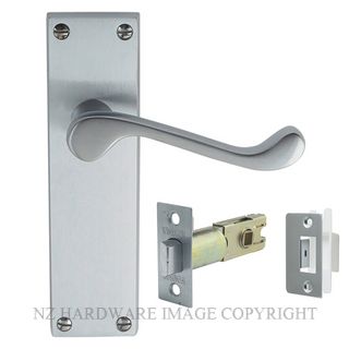 WINDSOR 3006 SC VICTORIAN LEVER LATCH KITSET SATIN CHROME