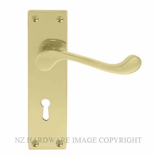 WINDSOR 3006L PB VICTORIAN LEVER LOCK POLISHED BRASS