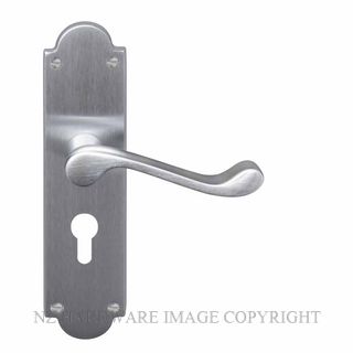 WINDSOR 3008-E48 SC VICTORIAN LEVER LOCK - EURO 48MM SATIN CHROME