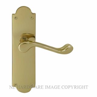 WINDSOR 3007-3008 VICTORIAN LEVER HANDLES POLISHED BRASS