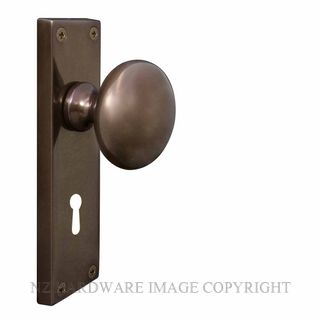 WINDSOR 3002L AB VICTORIAN KNOB LOCK ANTIQUE BRONZE