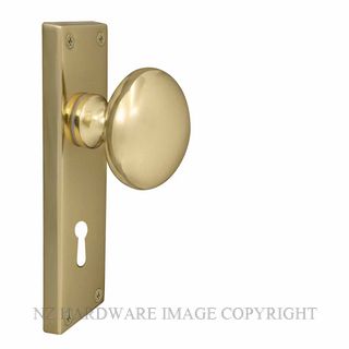 WINDSOR 3002L PB VICTORIAN KNOB LOCK POLISHED BRASS