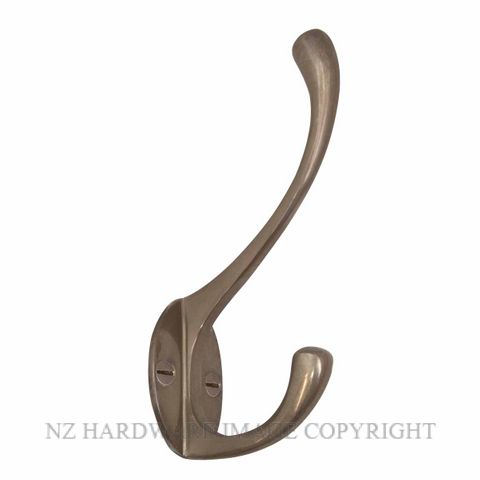 WINDSOR 3024 NB HAT AND COAT HOOK NATURAL BRONZE