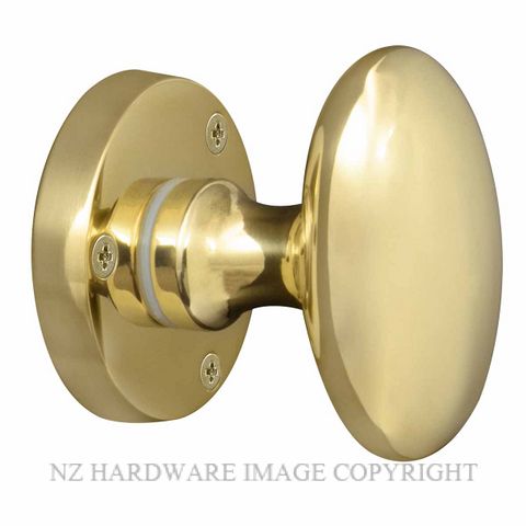 Oval Knob with Traditional Rose