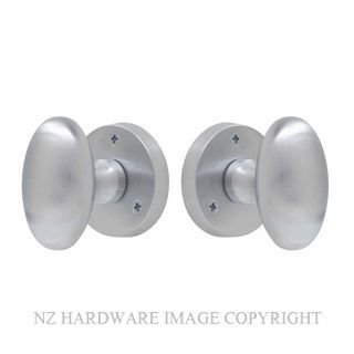 WINDSOR 5071 SC KNOB LATCH OVAL HANDLES SATIN CHROME