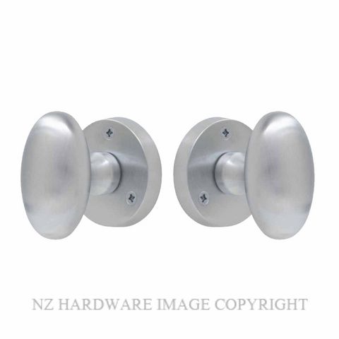 WINDSOR 5071-5072 OVAL KNOB ON ROSE SATIN CHROME