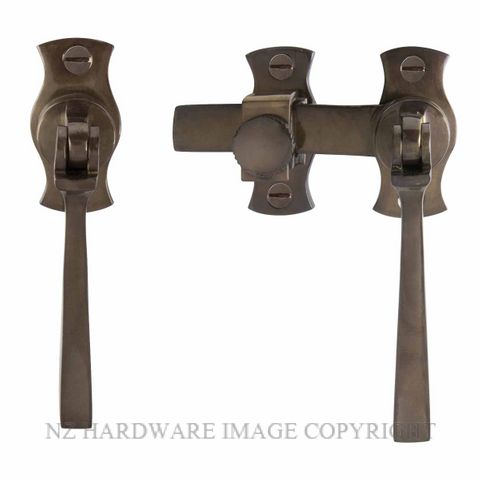 WINDSOR 5139 AB FRENCH DOOR CATCH SQUARE ANTIQUE BRONZE