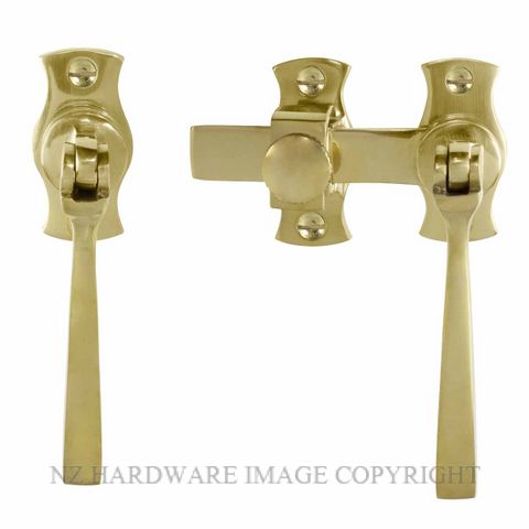 WINDSOR 5139 PB FRENCH DOOR CATCH SQUARE POLISHED BRASS
