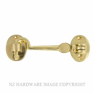 WINDSOR 5142 PB CABIN HOOK 100MM POLISHED BRASS