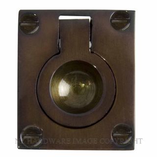 WINDSOR 5154 AB FLUSH RING 50 X 37MM ANTIQUE BRONZE