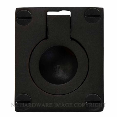 WINDSOR 5154 BLK FLUSH RING 50 X 37MM MATT BLACK