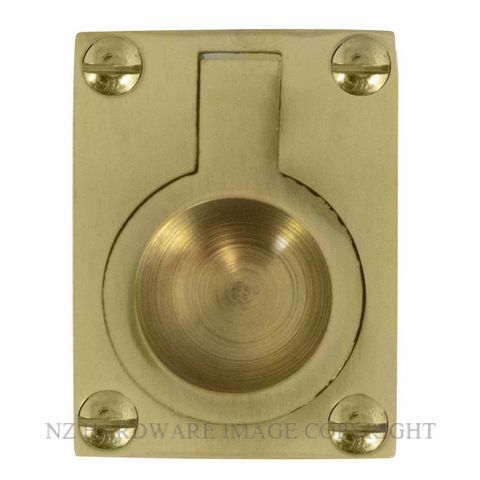 WINDSOR 5154 PB FLUSH RING 50 X 37MM POLISHED BRASS