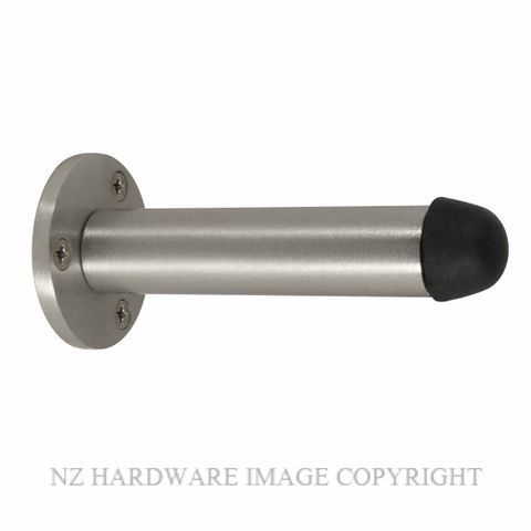 WINDSOR 5186 BN 87MM PIPE DOORSTOP SKIRTING FIX BRUSHED NICKEL