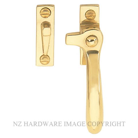 WINDSOR 5195R PB SPLIT RAIL FASTENER - RIGHT HAND POLISHED BRASS