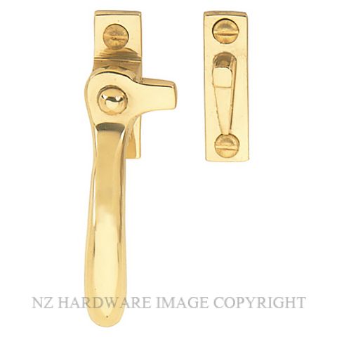 WINDSOR 5195L PB SPLIT RAIL FASTENER - LEFT HAND POLISHED BRASS