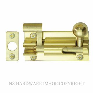 WINDSOR 5211 PB 50MM BARREL BOLT - NECKED POLISHED BRASS
