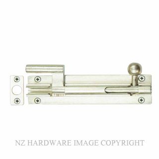 WINDSOR 5213 BN 100MM BARREL BOLT - NECKED BRUSHED NICKEL