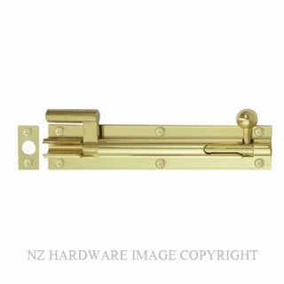 WINDSOR 5214 PB 150MM BARREL BOLT - NECKED POLISHED BRASS