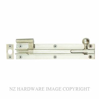 WINDSOR 5214 BN 150MM BARREL BOLT - NECKED BRUSHED NICKEL
