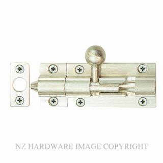 WINDSOR 5207 BN 50MM BARREL BOLT - STRAIGHT BRUSHED NICKEL