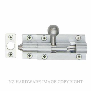 WINDSOR 5207 SC 50MM BARREL BOLT - STRAIGHT SATIN CHROME