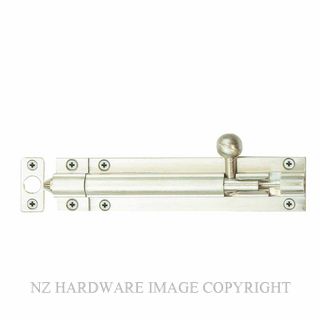 WINDSOR 5209 BN 100MM BARREL BOLT - STRAIGHT BRUSHED NICKEL