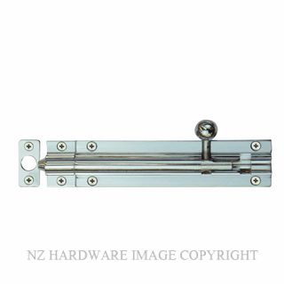 WINDSOR 5209 CP 100MM BARREL BOLT - STRAIGHT CHROME PLATE