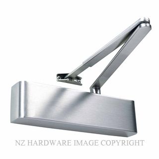 WINDSOR 525-3-3 SC DOOR CLOSER 2-5 FLAT BAR ARM +COVER SATIN CHROME
