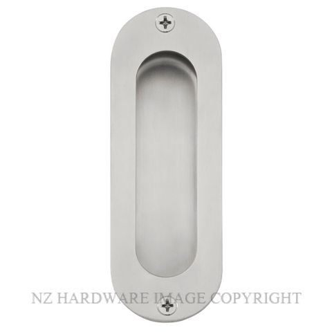 WINDSOR 5228 SS OVAL FLUSHPULL - 120 X 40MM STAINLESS STEEL 304