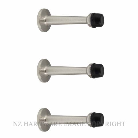 WINDSOR 5299 BN 75MM DOORSTOP CONC SKIRTING FIX 3PK BRUSHED NICKEL