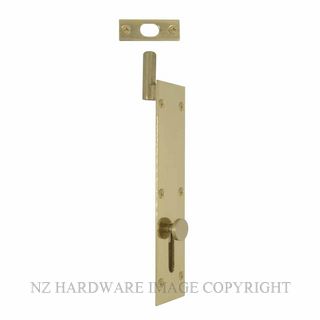 WINDSOR 5271 PB NECKED INWARD REVERSE BOLT 150MM POLISHED BRASS