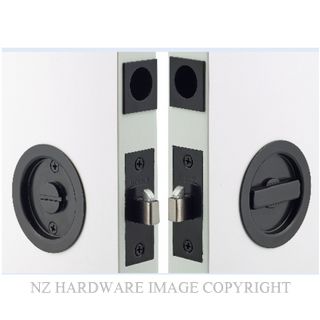 WINDSOR 5327 BLK CAVITY-SUITE PRIVACY KIT ROUND MATT BLACK